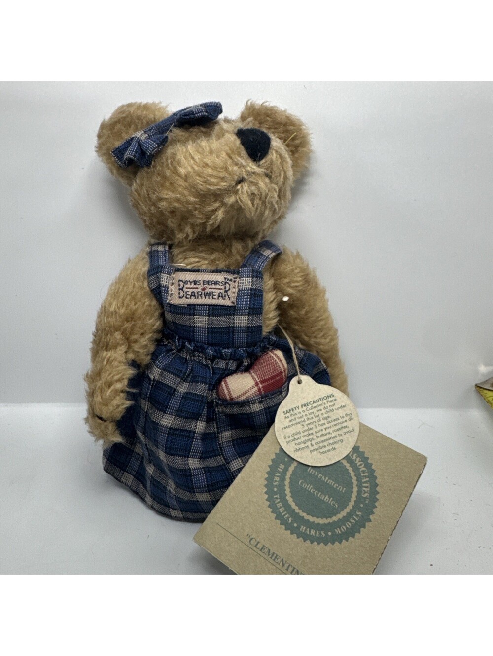 Boyds Bears Investment Collectibles Clementine Bear 6" Tags